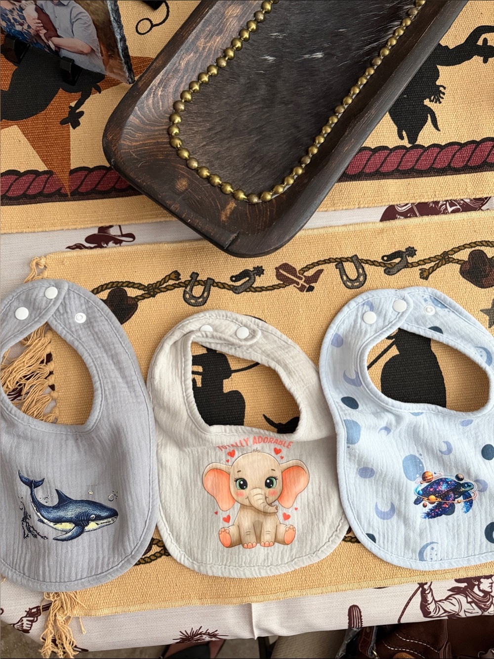 Neutral Toned Baby Bibs Pack